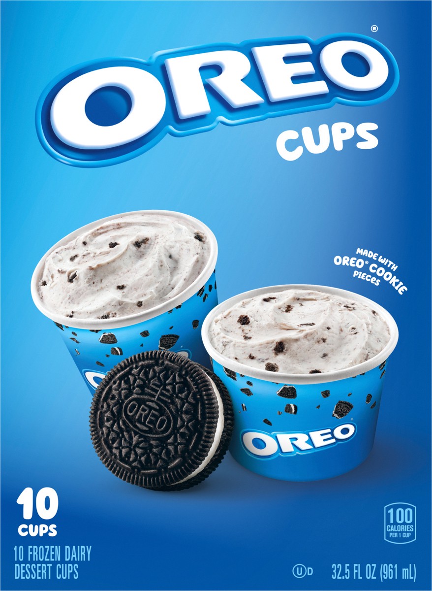 slide 5 of 9, OREO Frozen Dairy Dessert Cups, 10 Count, 32.5 oz, 10 ct