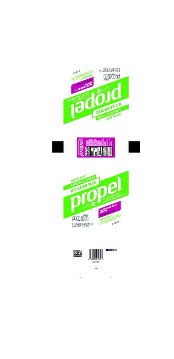 slide 3 of 7, Propel Enhanced Water Passion Fruit Guava 16.9 Fl Oz, 6 Count, 6 ct; 16.9 fl oz