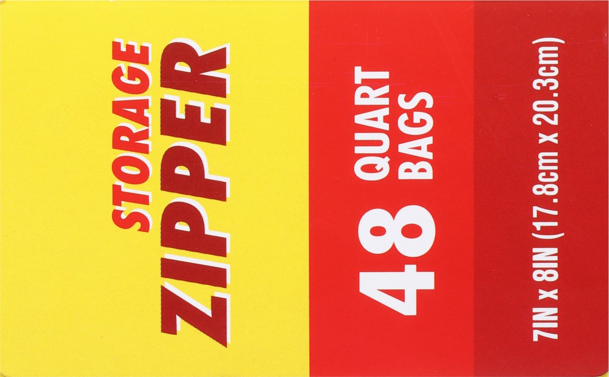 slide 8 of 9, Rouses Markets Quart Storage Zipper Bags 48 ea, 48 ct