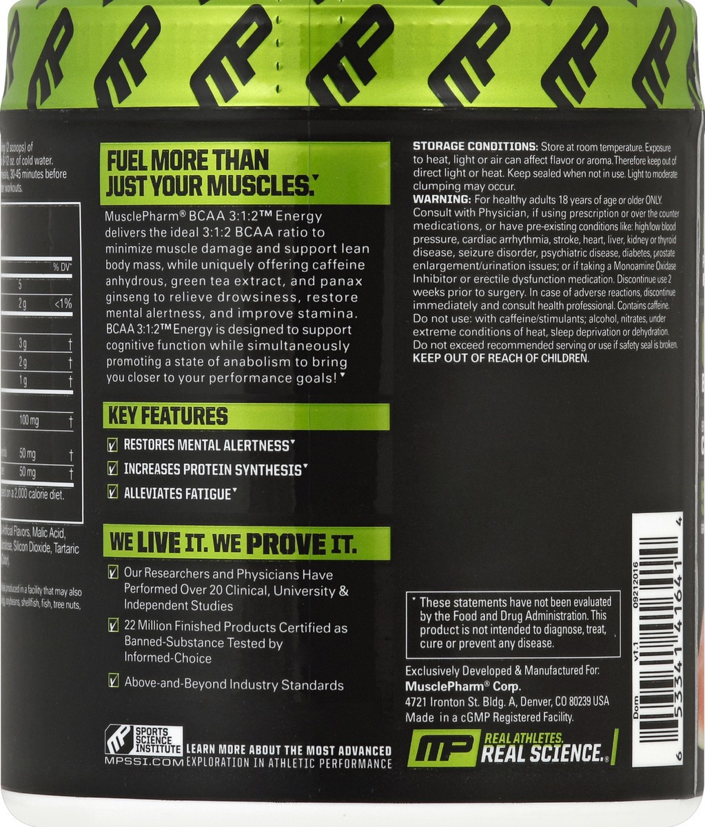 slide 3 of 8, MusclePharm Energy 9.73 oz, 276 gram