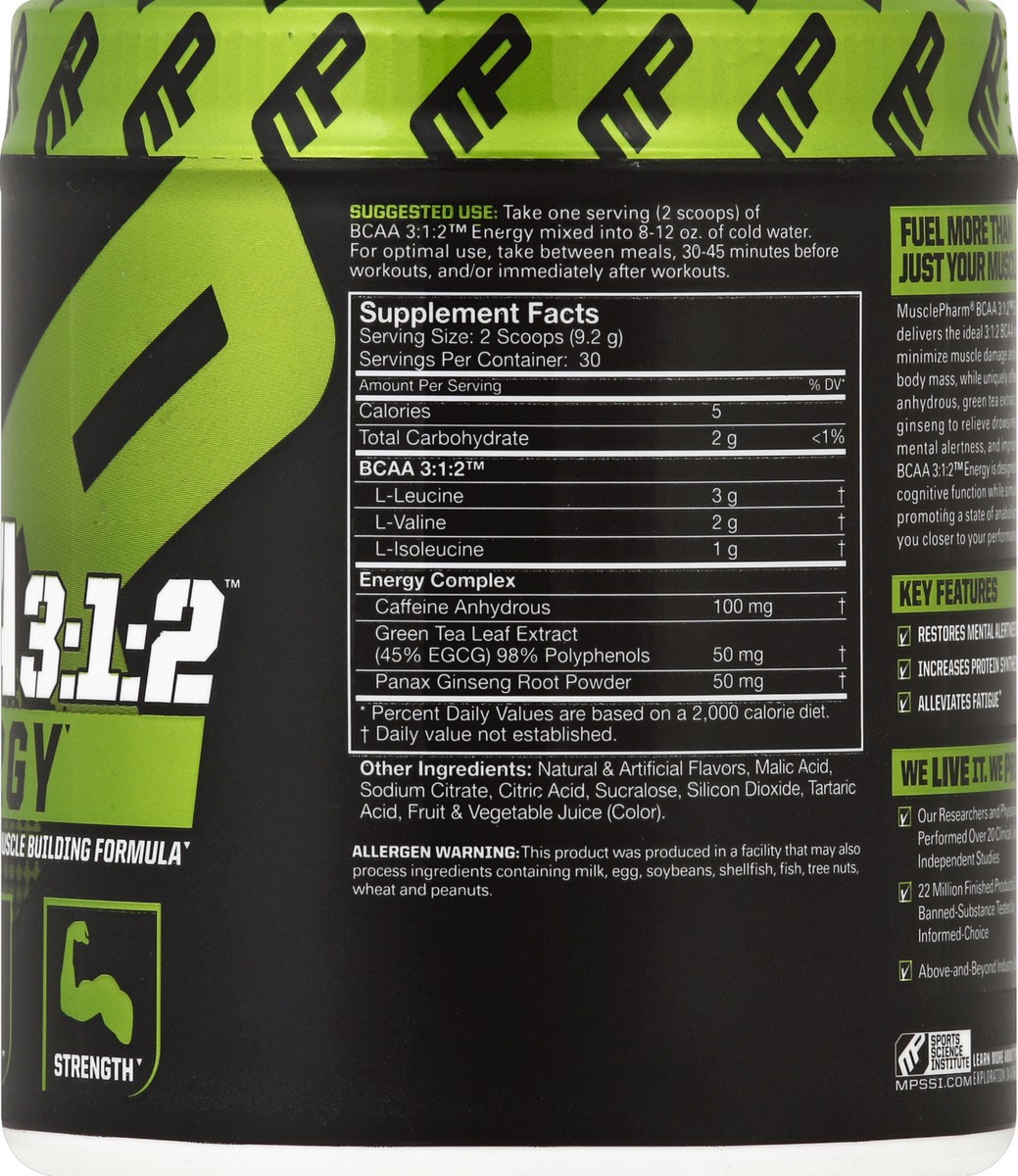 slide 7 of 8, MusclePharm Energy 9.73 oz, 276 gram