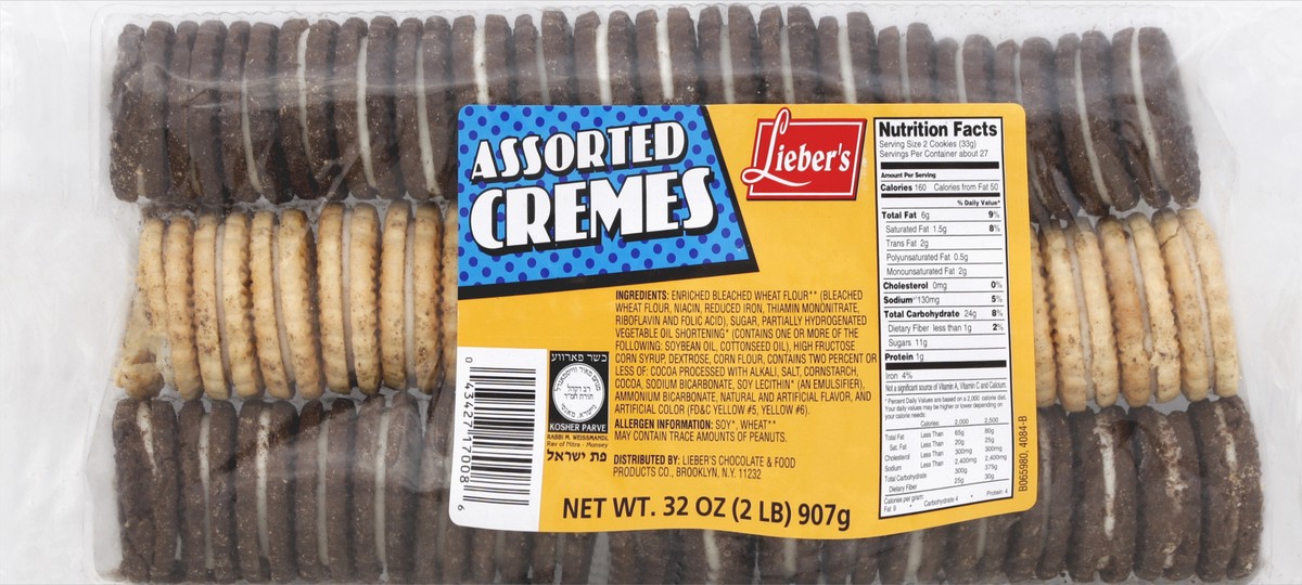 slide 5 of 5, Lieber's Cremes 32 oz, 32 oz