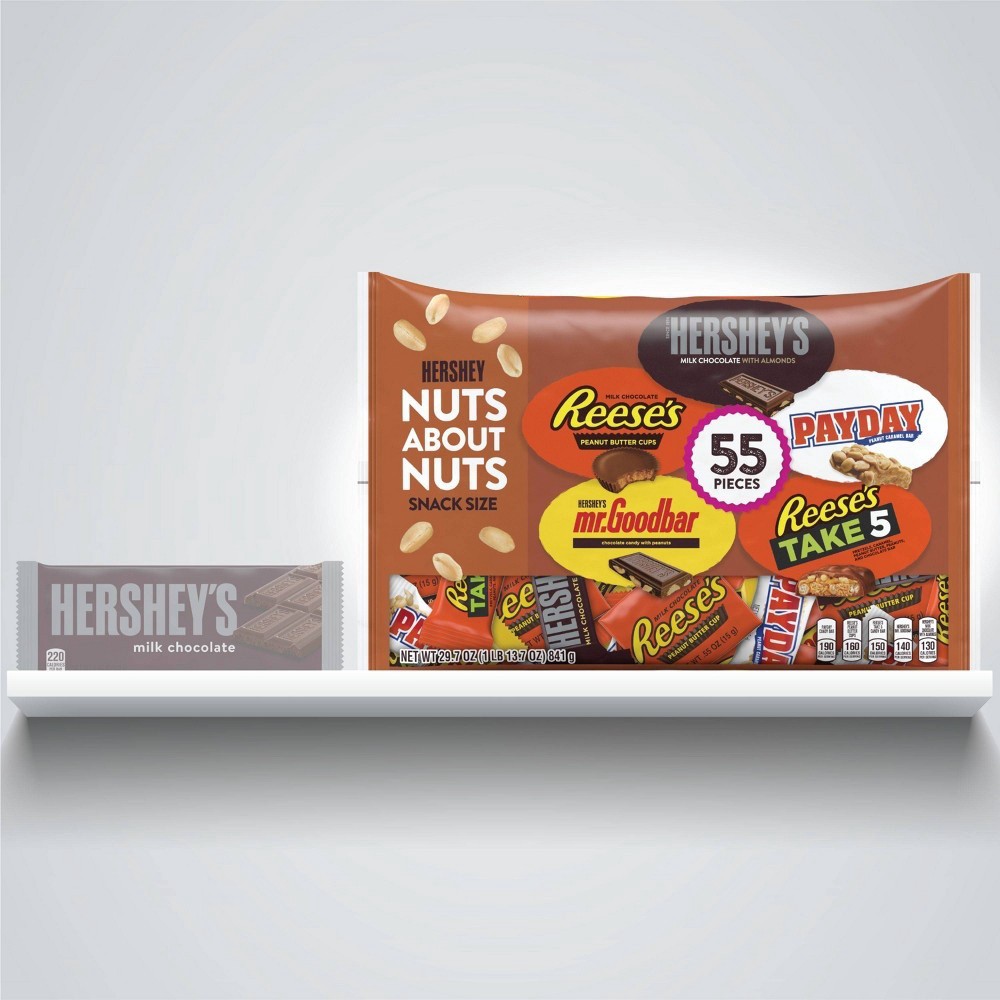 slide 2 of 6, Hershey's Nut Lovers Halloween, 55 ct; 29.7 oz