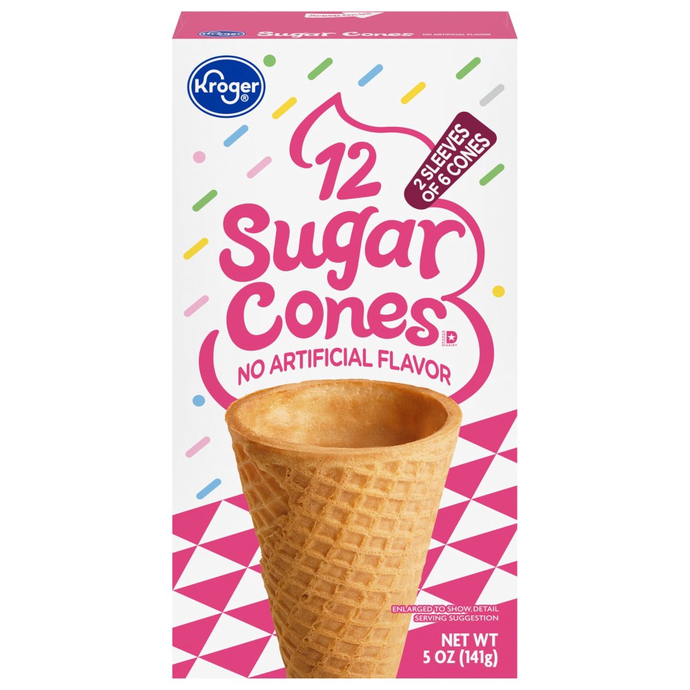 slide 1 of 6, Kroger Sugar Cones, 5 oz