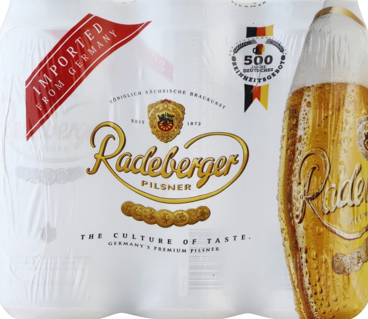 slide 2 of 4, Radeberger Pilsner Beer 6 - 16.9 fl oz Cans, 6 ct
