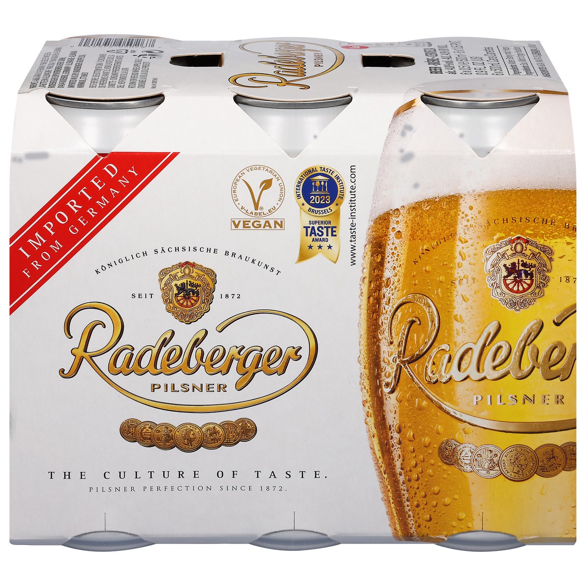 slide 1 of 4, Radeberger Pilsner Beer 6 - 16.9 fl oz Cans, 6 ct