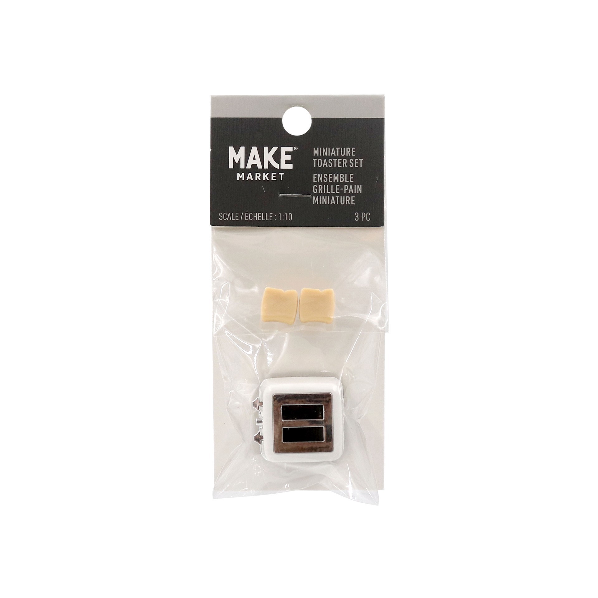 slide 2 of 3, Mini White Toaster Set By Make Market, 4 in x 2 in x 1 in