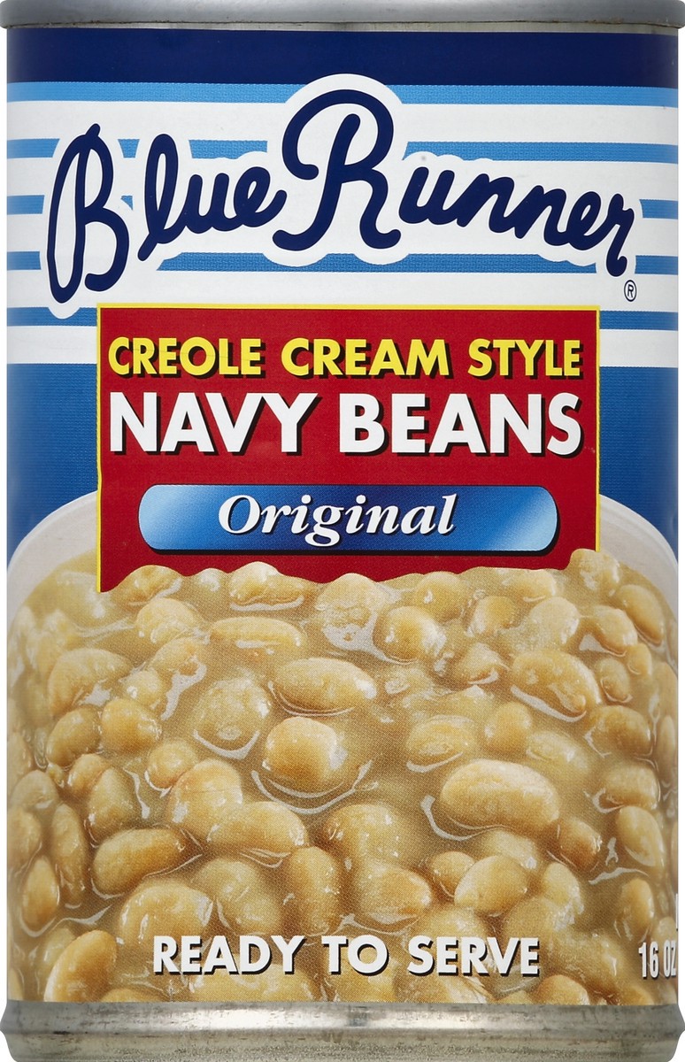 slide 2 of 3, Blue Runner Creole Cream Navy Beans, 16 oz