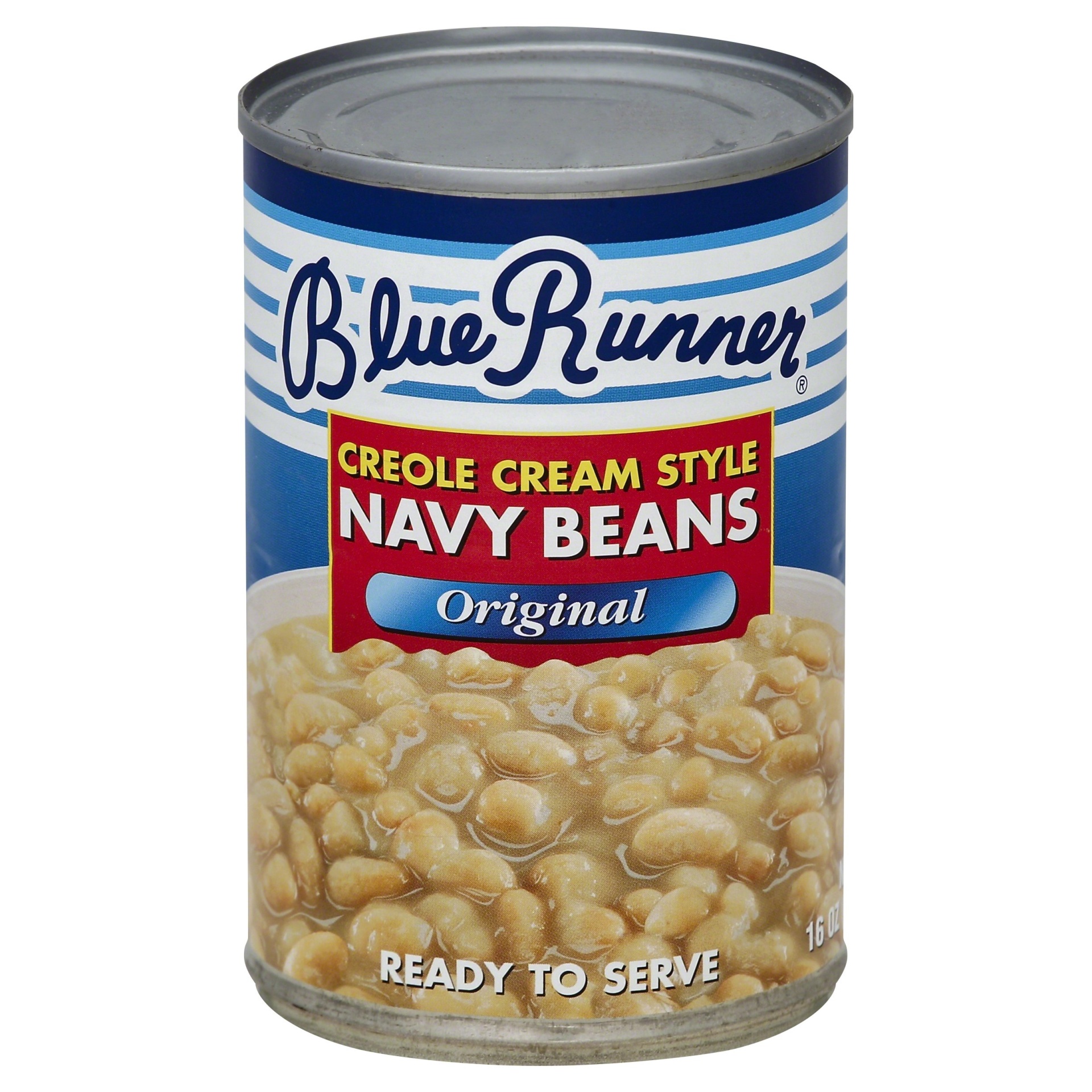 slide 1 of 1, Blue Runner Creole Cream Navy Beans, 16 oz