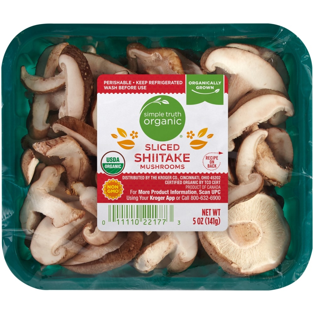 slide 1 of 1, Simple Truth Organic Sliced Shiitake Mushrooms, 5 oz