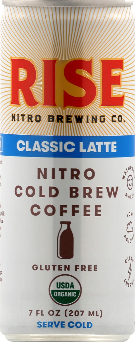 slide 1 of 12, Rise Nitro Cold Brew Classic Latte Coffee - 7 oz, 7 oz