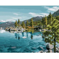 Artist's Loft Lake Tahoe Paint-By-Number Kit