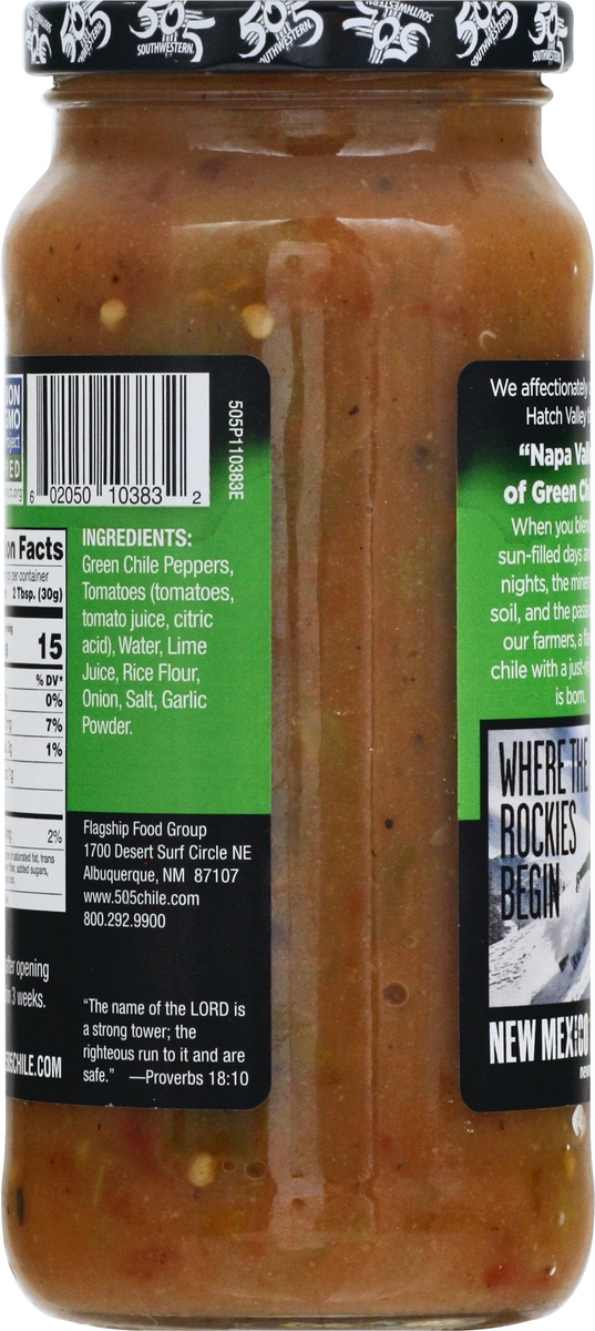 slide 10 of 10, 505 Southwestern Medium Hatch Valley Green Chile Sauce, 16 oz