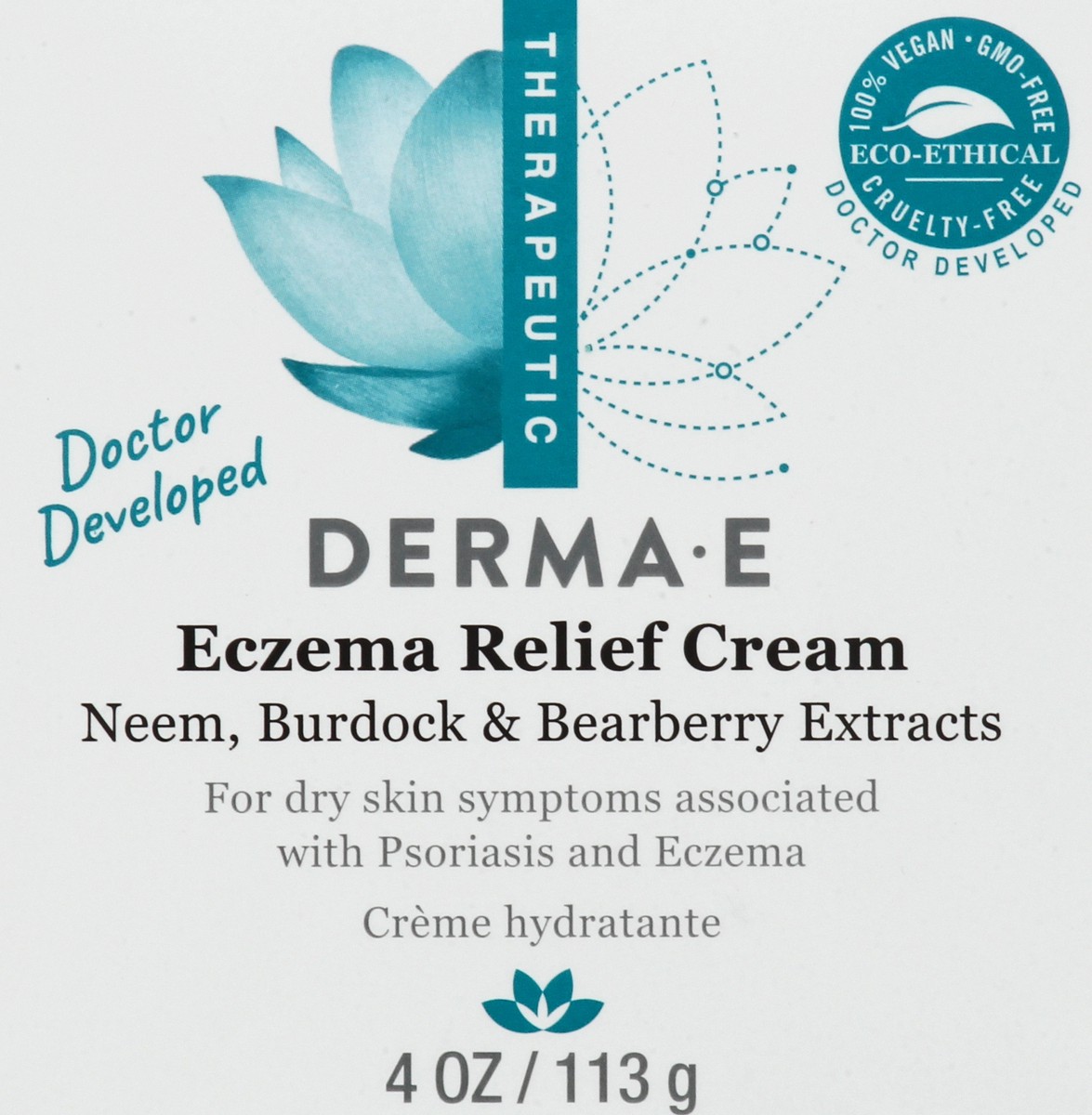 slide 7 of 12, Derma E Therapeutic Eczema Relief Cream 4 oz, 4 oz