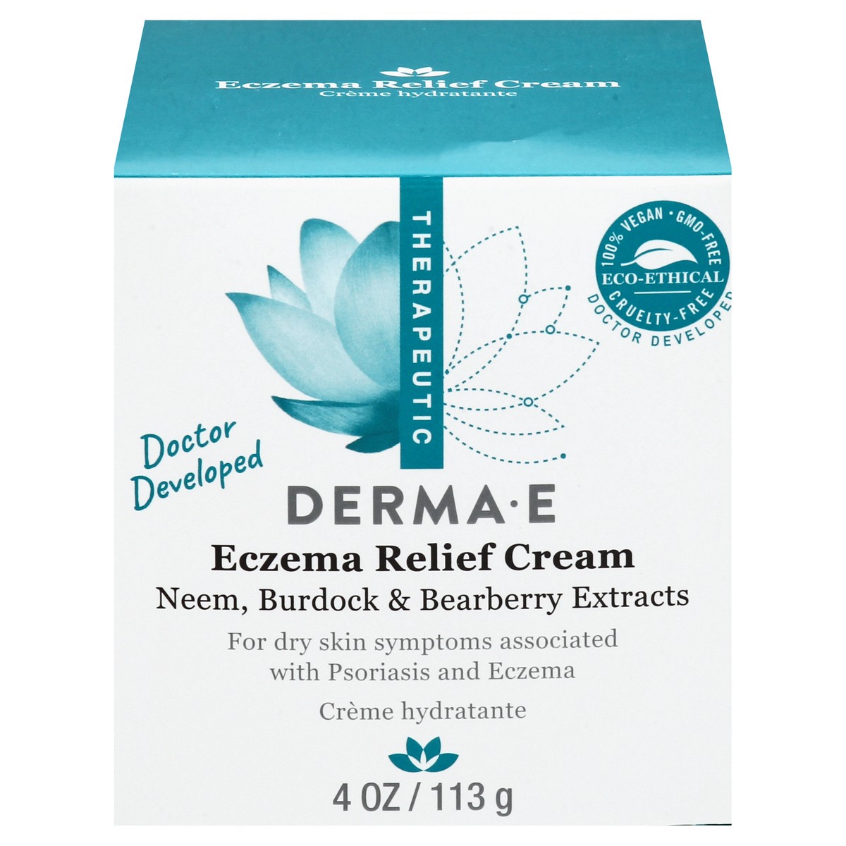 slide 1 of 12, Derma E Therapeutic Eczema Relief Cream 4 oz, 4 oz