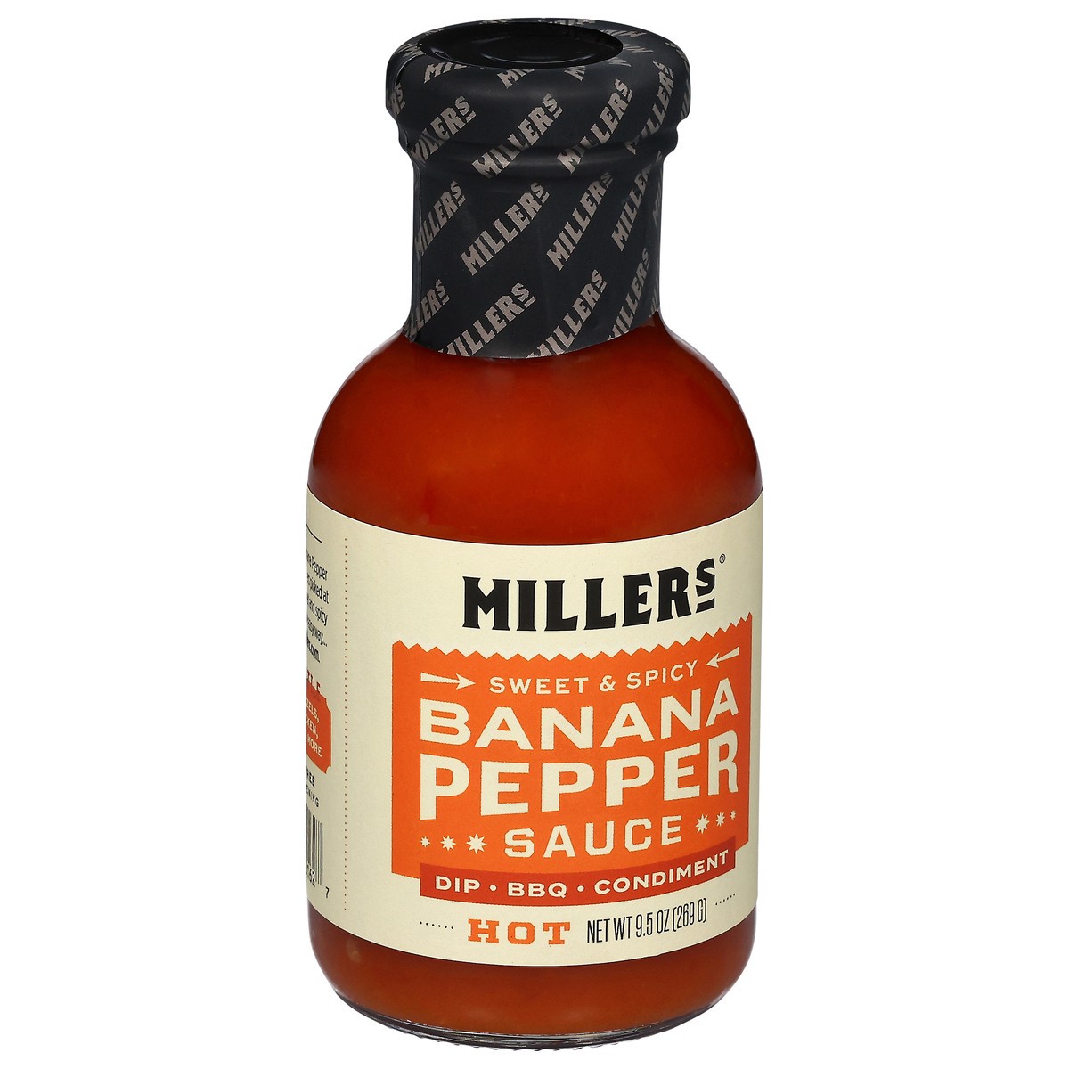 slide 13 of 13, Miller's Hot Banana Pepper Sweet & Spicy Sauce 9.5 oz, 9.5 oz