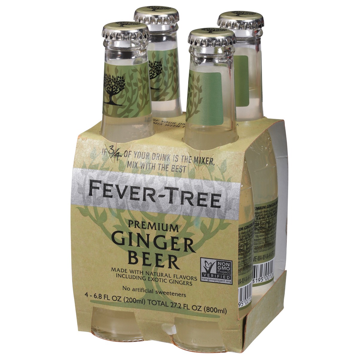 slide 3 of 9, Fever-Tree Premium Ginger Beer 4x200ml, 4 ct; 6.8 fl oz