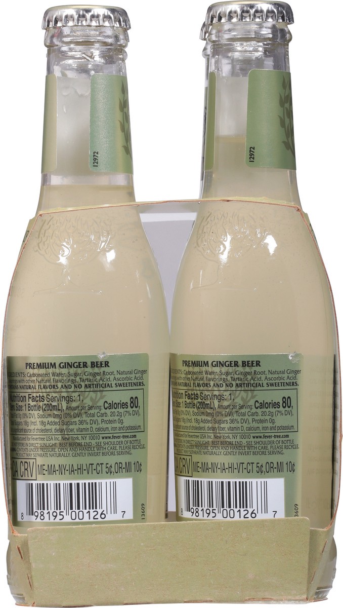 slide 8 of 9, Fever-Tree Premium Ginger Beer 4x200ml, 4 ct; 6.8 fl oz