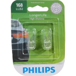 Philips LongerLife Miniature 168 LLB2 Light Bulbs, 2 pk