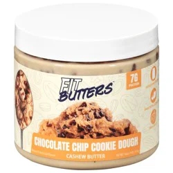 Fit Butters Chocolate Chip Cookie Dough Cashew Butter 16 oz