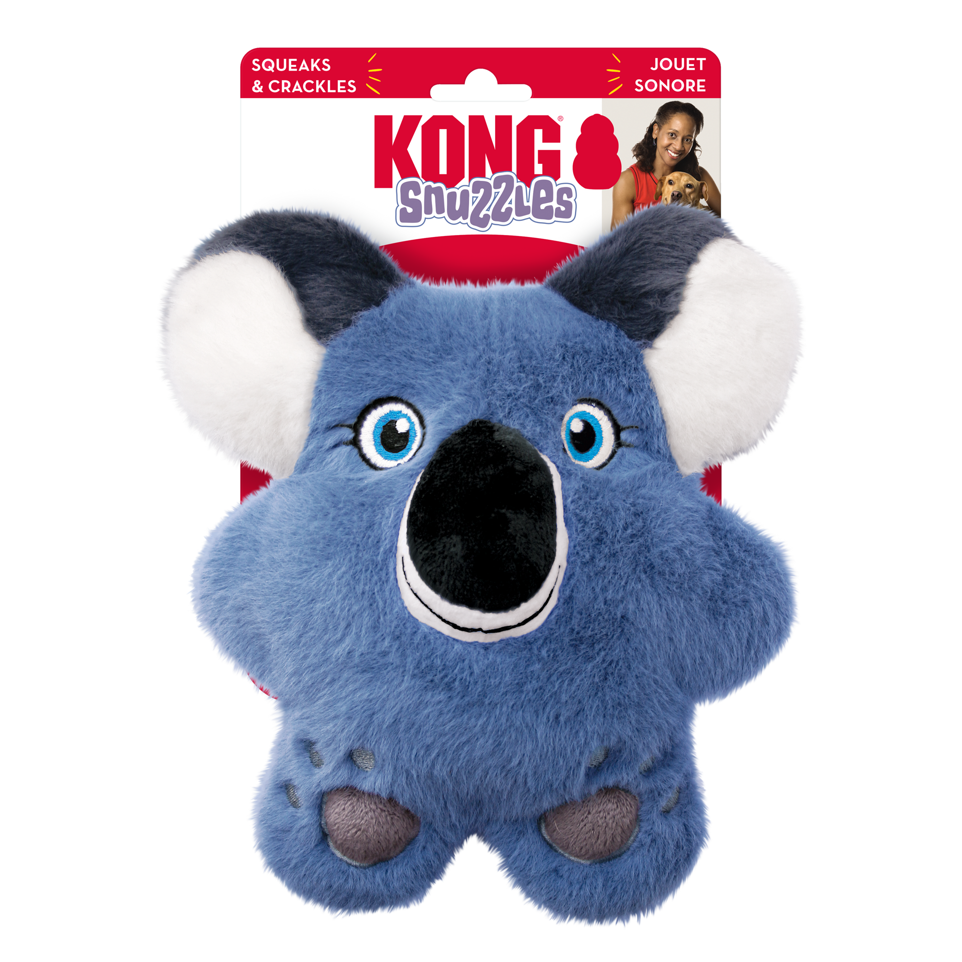 slide 4 of 4, Kong Snuzzles Koala Dog Toy, 1 ct