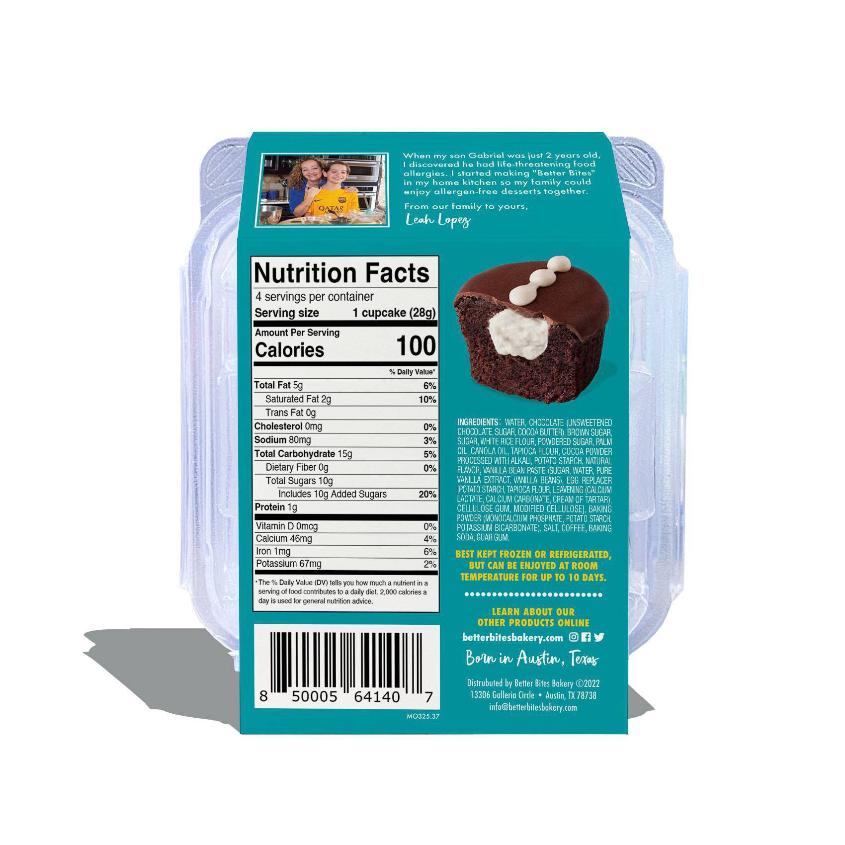 slide 5 of 5, Better Bites Bakery Gluten Free Vegan Lil' Mo Mini Cupcakes - 4ct, 4 ct