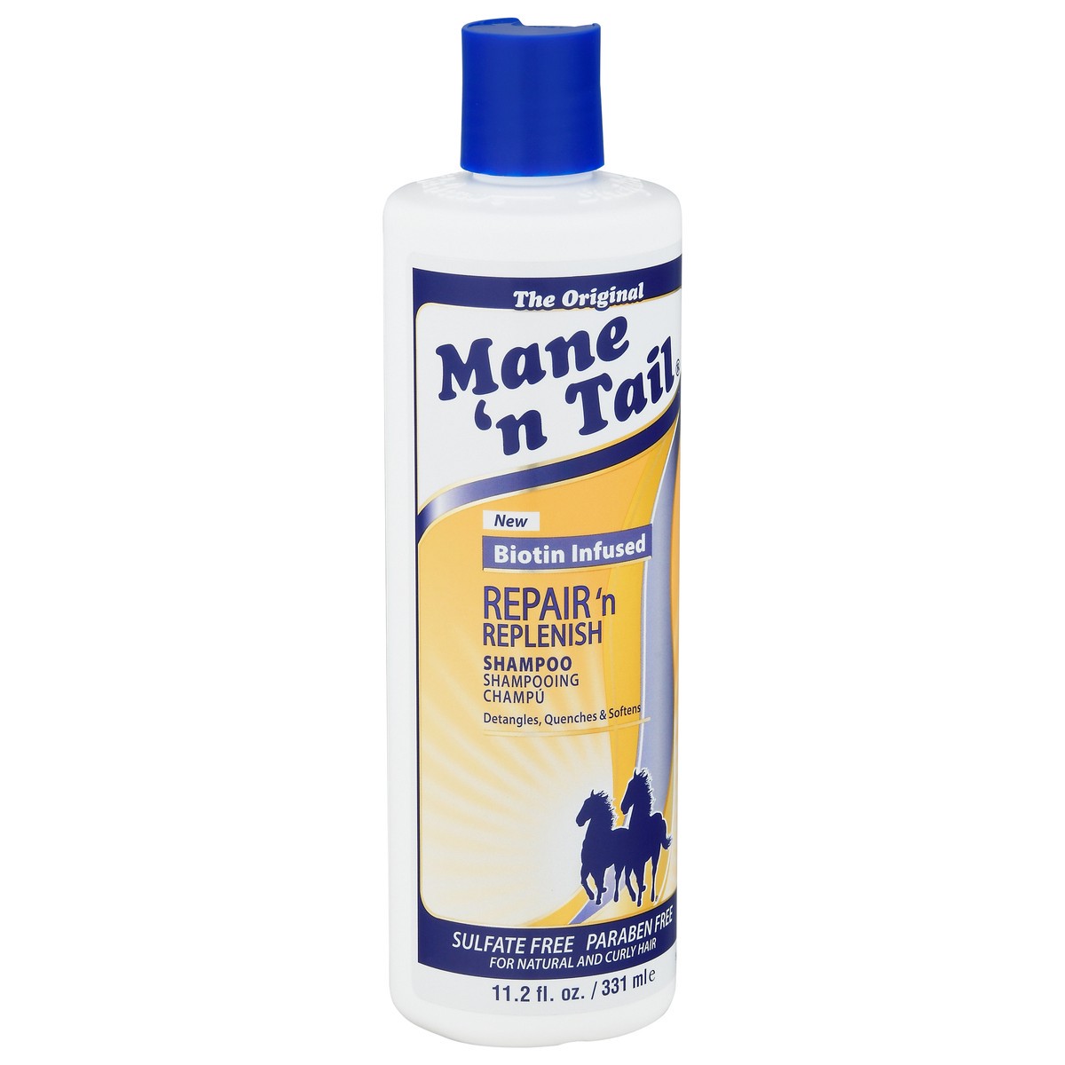 slide 2 of 9, Mane 'n Tail Biotin Infused Repair & Replenish Shampoo, 11.2 oz