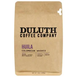Duluth Coffee Company Whole Bean Medium Roast Huila Coffee 12 oz