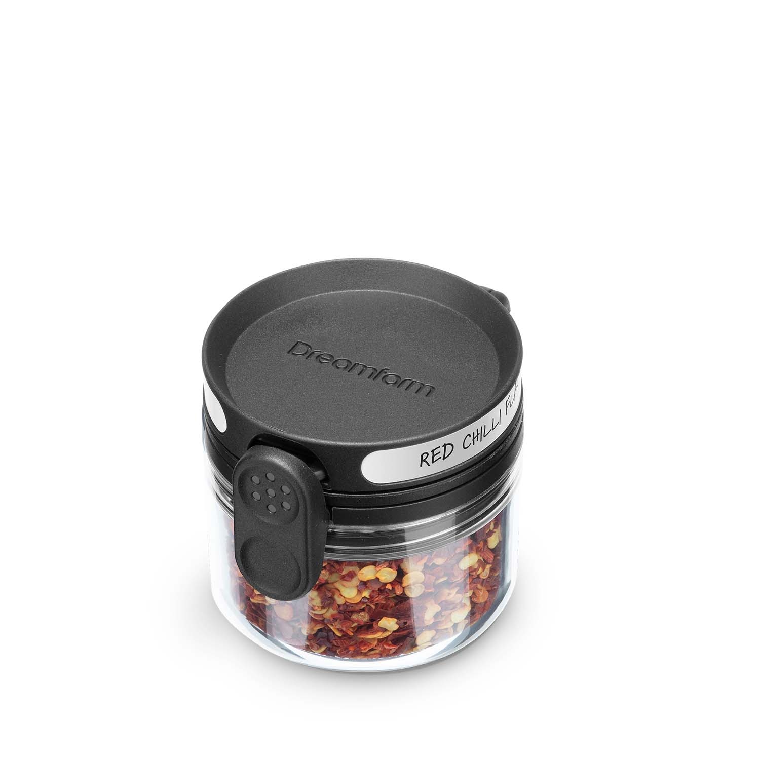 slide 1 of 1, Dreamfarm Orlid Stackable Spice Jar with Shake or Scoop Lid, 1 ct