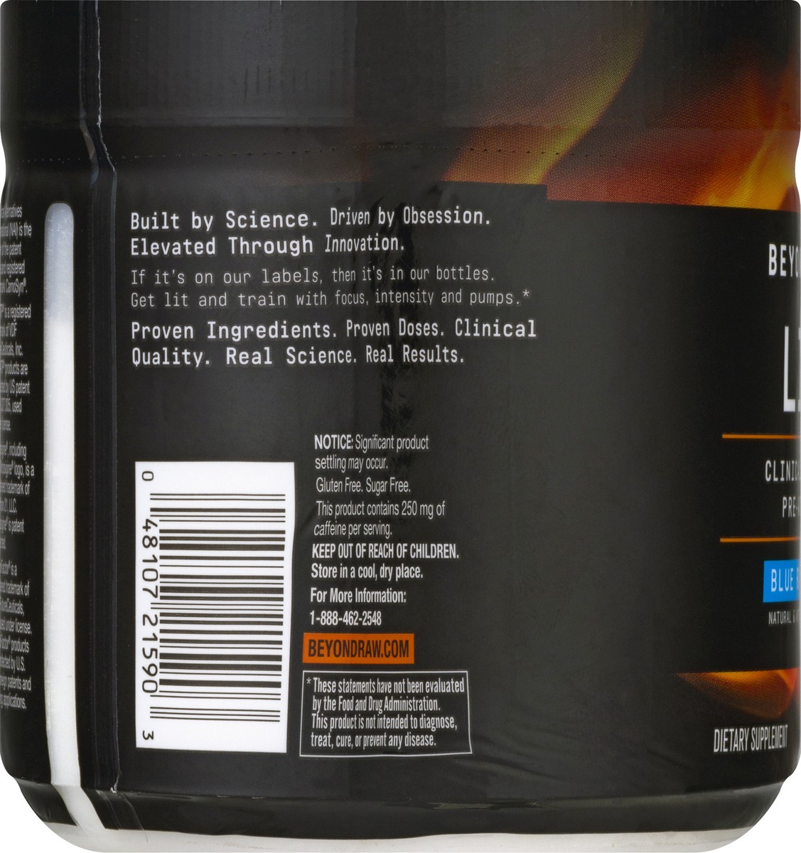 slide 7 of 9, GNC Lit Blue Raspberry Pre-Workout 7.21 oz, 7.21 oz