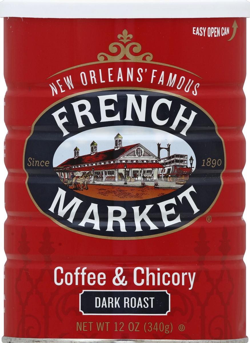 slide 5 of 6, French Market Coffee Coffee & Chicory - 12 oz, 12 oz