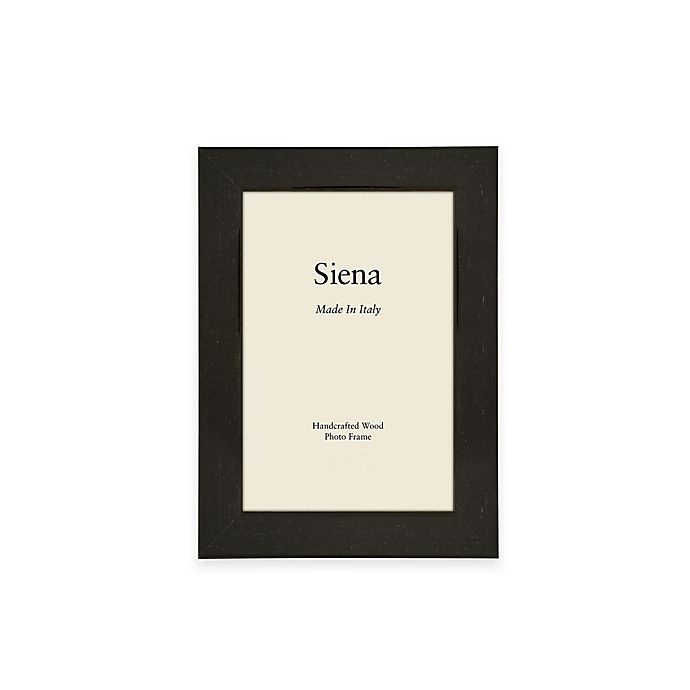 slide 1 of 1, Siena Italian Polished Wood Picture Frame - Black, 4 in x 6 in