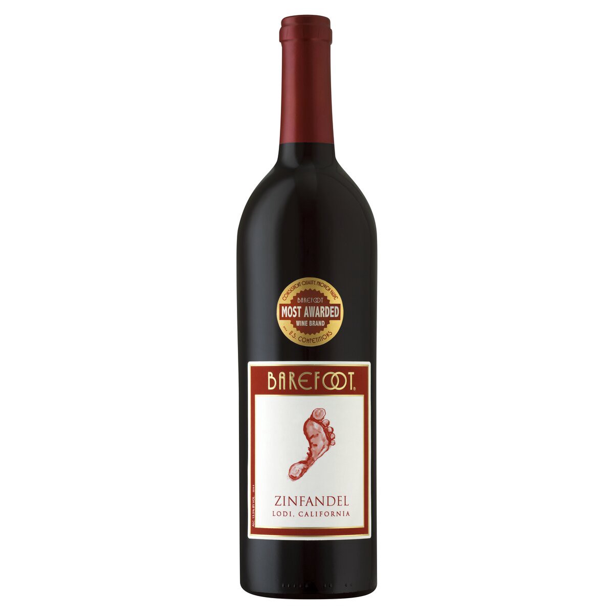 slide 1 of 3, Barefoot Red Wine, 750 ml