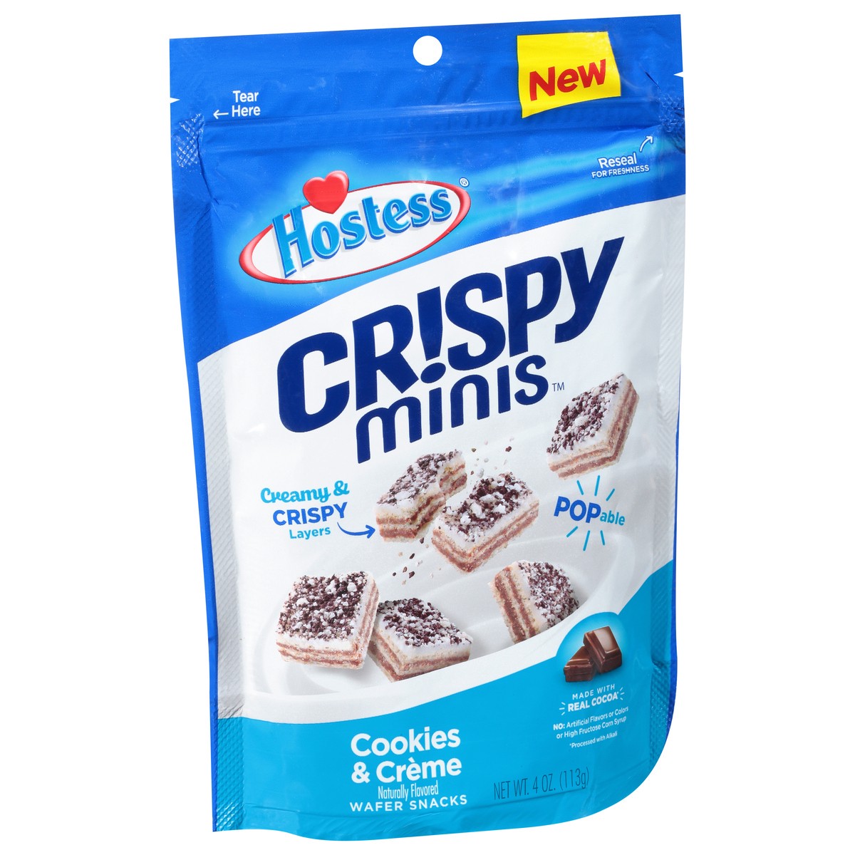 slide 11 of 11, Hostess Crispy Minis Cookies & Creme Wafer Snacks 4 oz, 4 oz