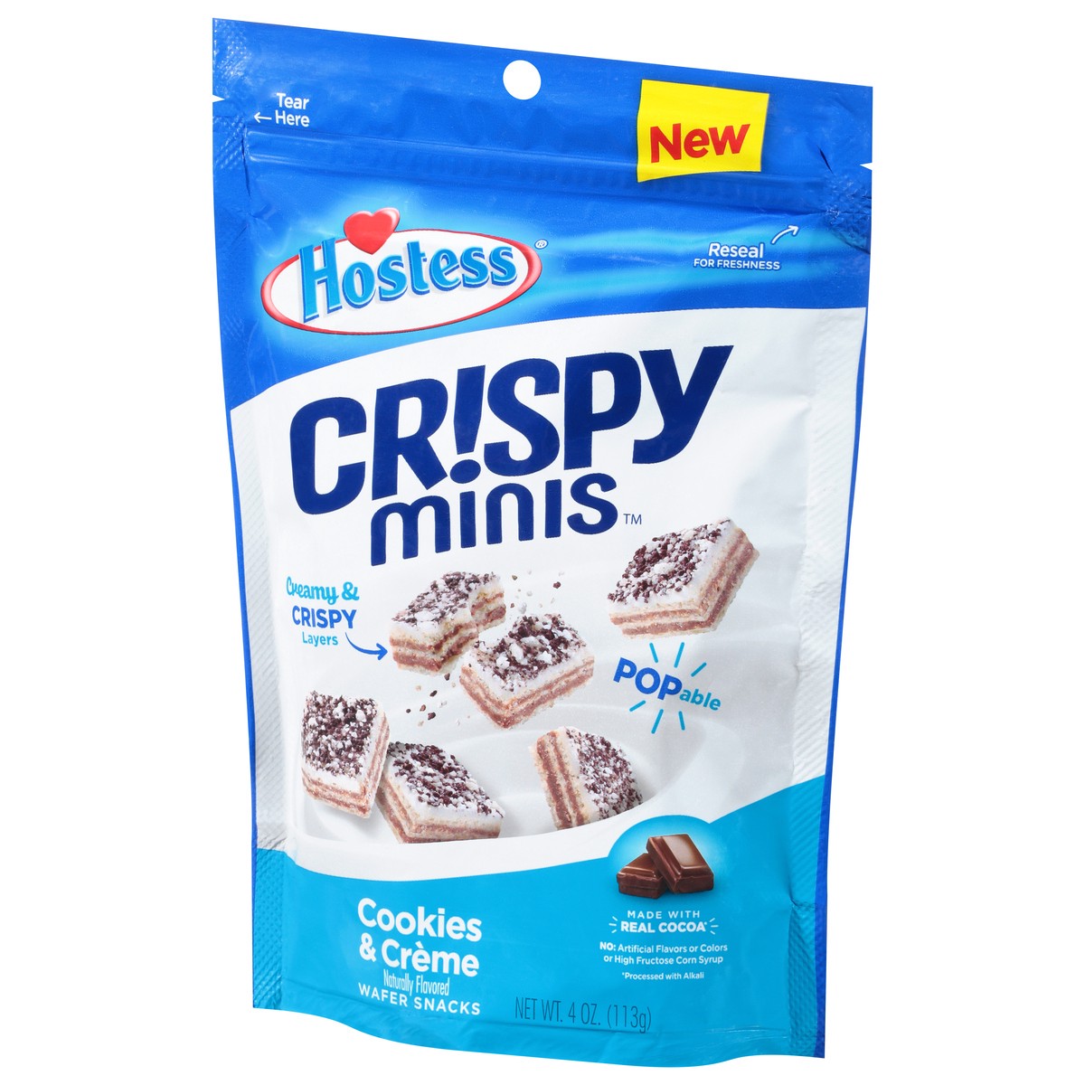 slide 6 of 11, Hostess Crispy Minis Cookies & Creme Wafer Snacks 4 oz, 4 oz