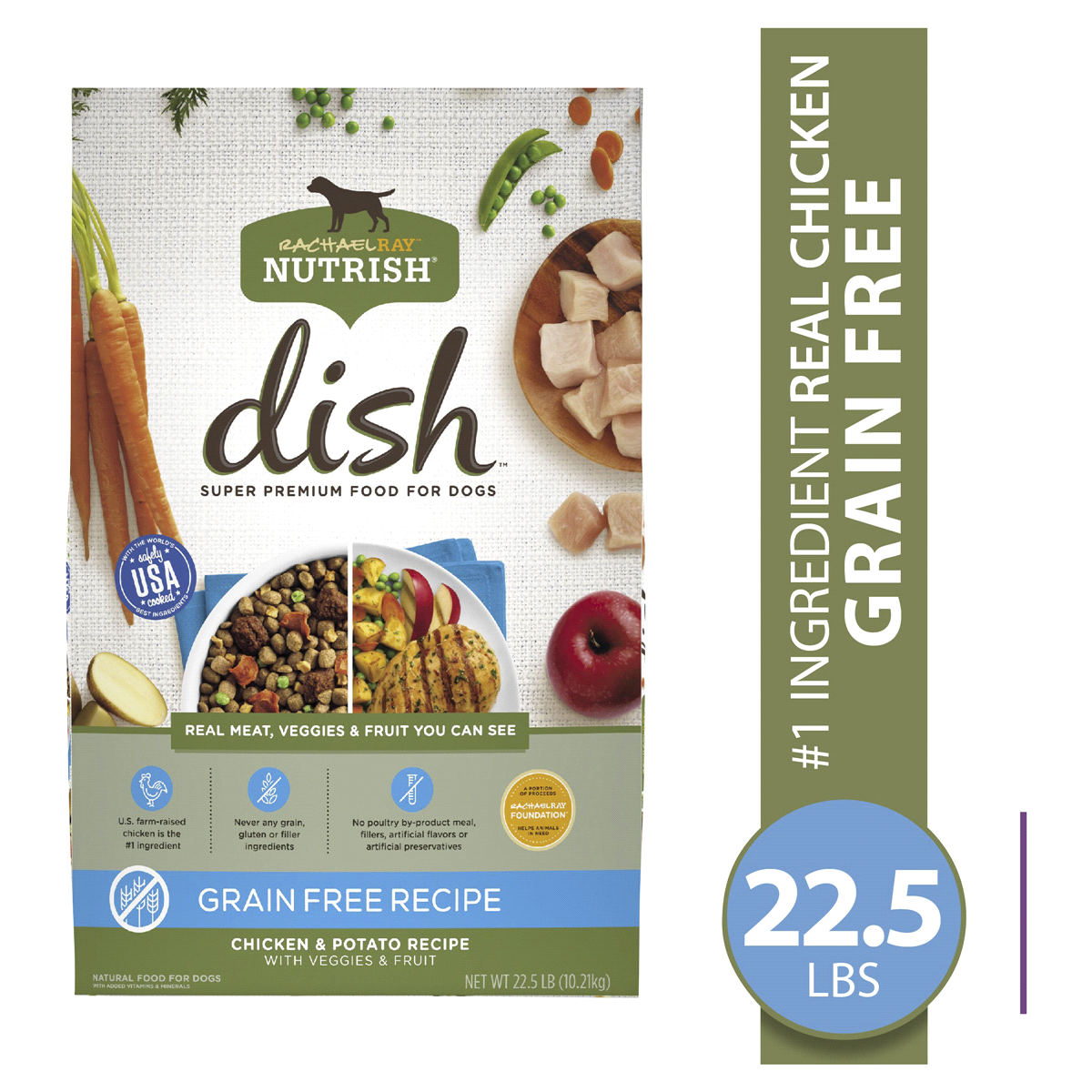 slide 1 of 1, Rachael Ray Nutrish Food for Dogs 22.5 lb, 22 lb