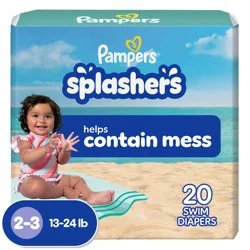 Pampers Splashers Swim Diapers, Size 3, 20 Count, Disposable Baby Swim Diapers