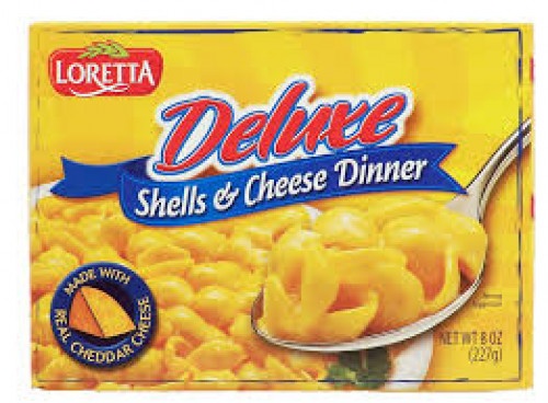 slide 1 of 1, Loretta Deluxe Shells & Cheese Dinner, 8 oz