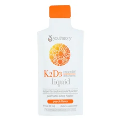 Youtheory K2 D3 Liquid Peach - 1 oz