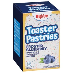Hy-Vee Toaster Pastries, Frosted Blueberry