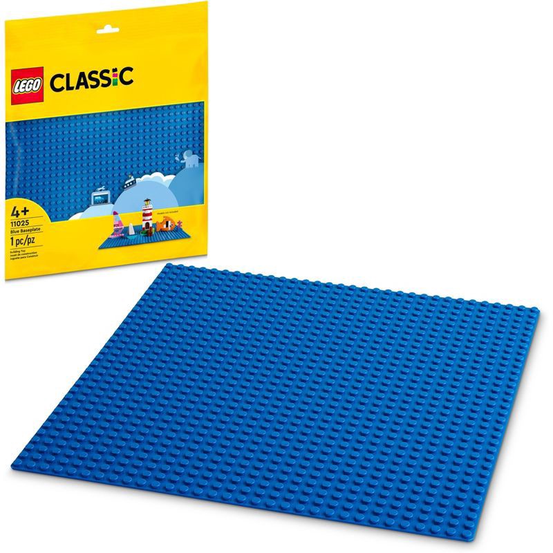 slide 1 of 5, LEGO Classic Blue Baseplate 11025 Building Kit, 1 ct