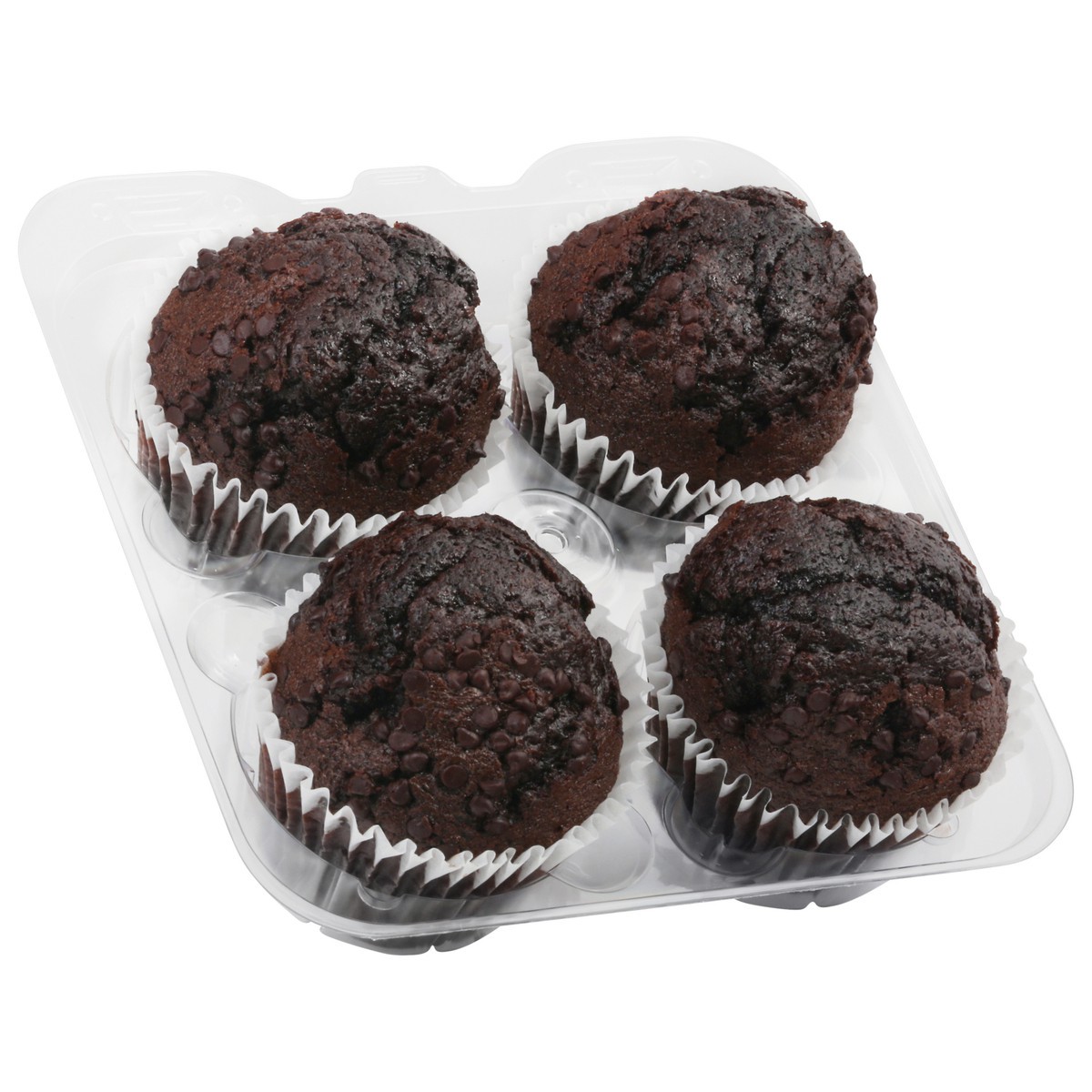 slide 5 of 7, Bakery Fresh Goodness Double Chocolate Muffins 4 ea, 4 ct