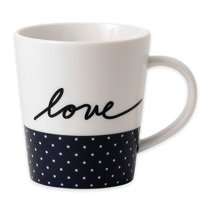 slide 1 of 1, ED Ellen DeGeneres by Royal Doulton Love Mug - Navy, 1 ct