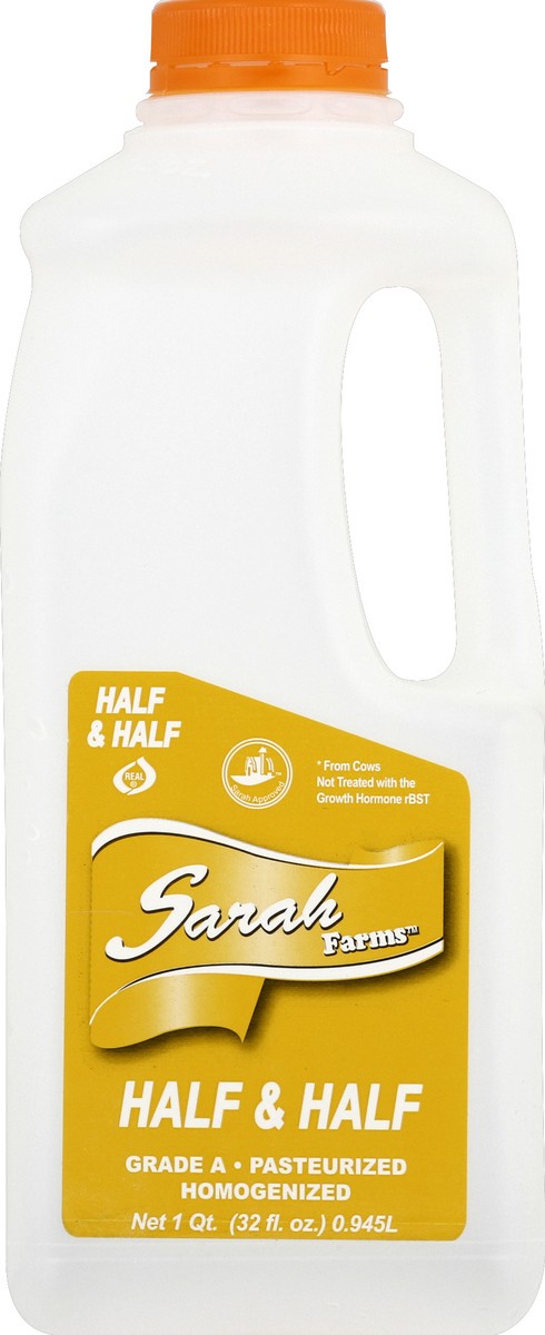 slide 5 of 6, Sarah Farms Half & Half - 32 oz, 32 oz