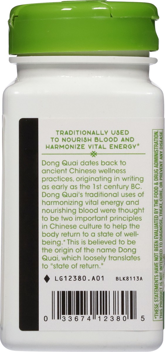 slide 11 of 12, Nature's Way 1130 mg Dong Quai Root 100 Vegan Capsules, 100 ct