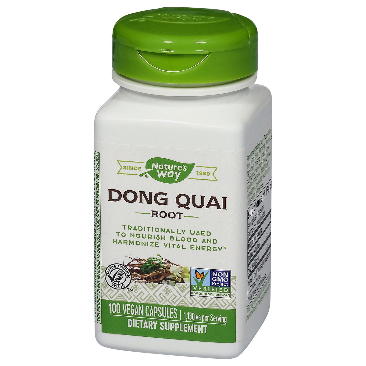 slide 9 of 12, Nature's Way 1130 mg Dong Quai Root 100 Vegan Capsules, 100 ct