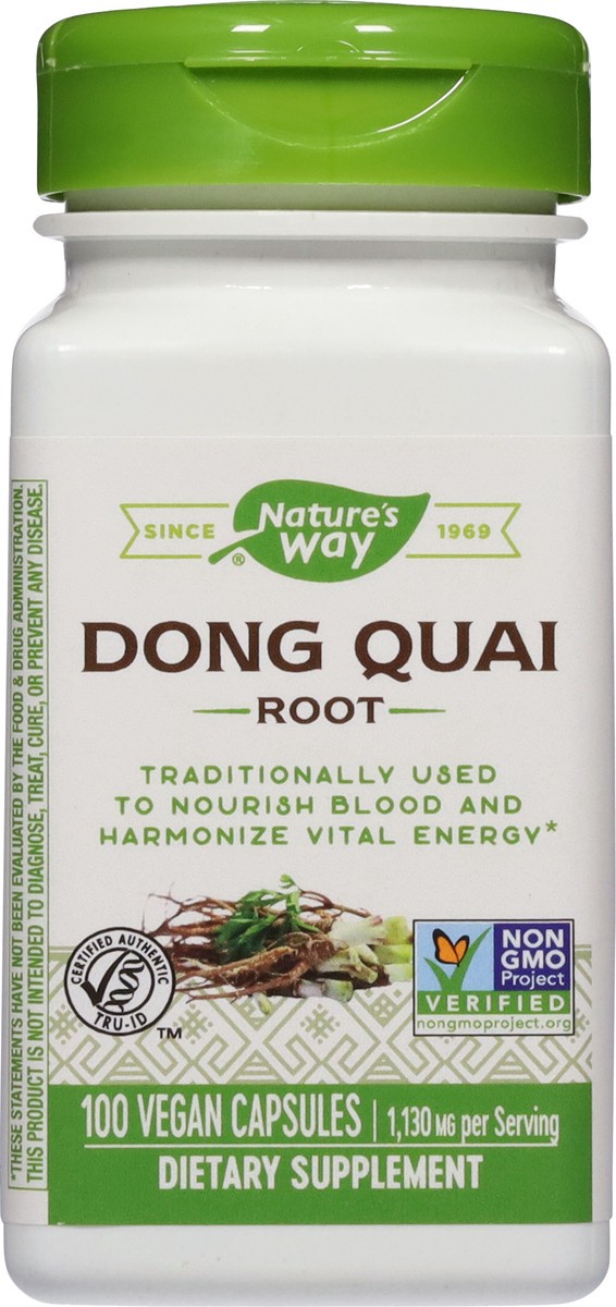 slide 8 of 12, Nature's Way 1130 mg Dong Quai Root 100 Vegan Capsules, 100 ct