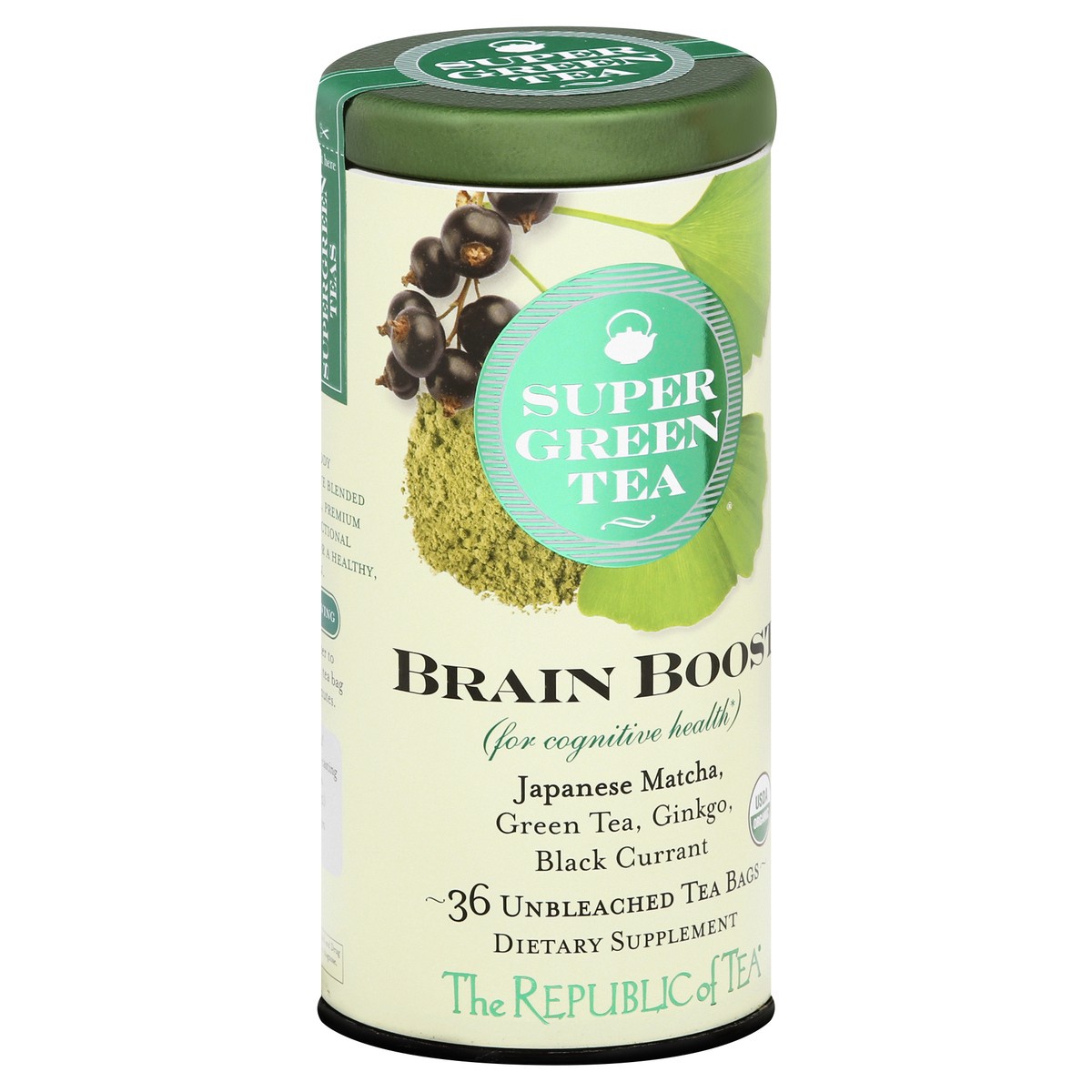 slide 5 of 12, The Republic of Tea Bags Brain Boost Super Green Tea - 36 ct, 36 ct