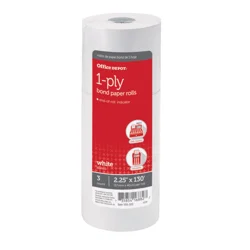 Office Depot 1-Ply Paper Rolls, White