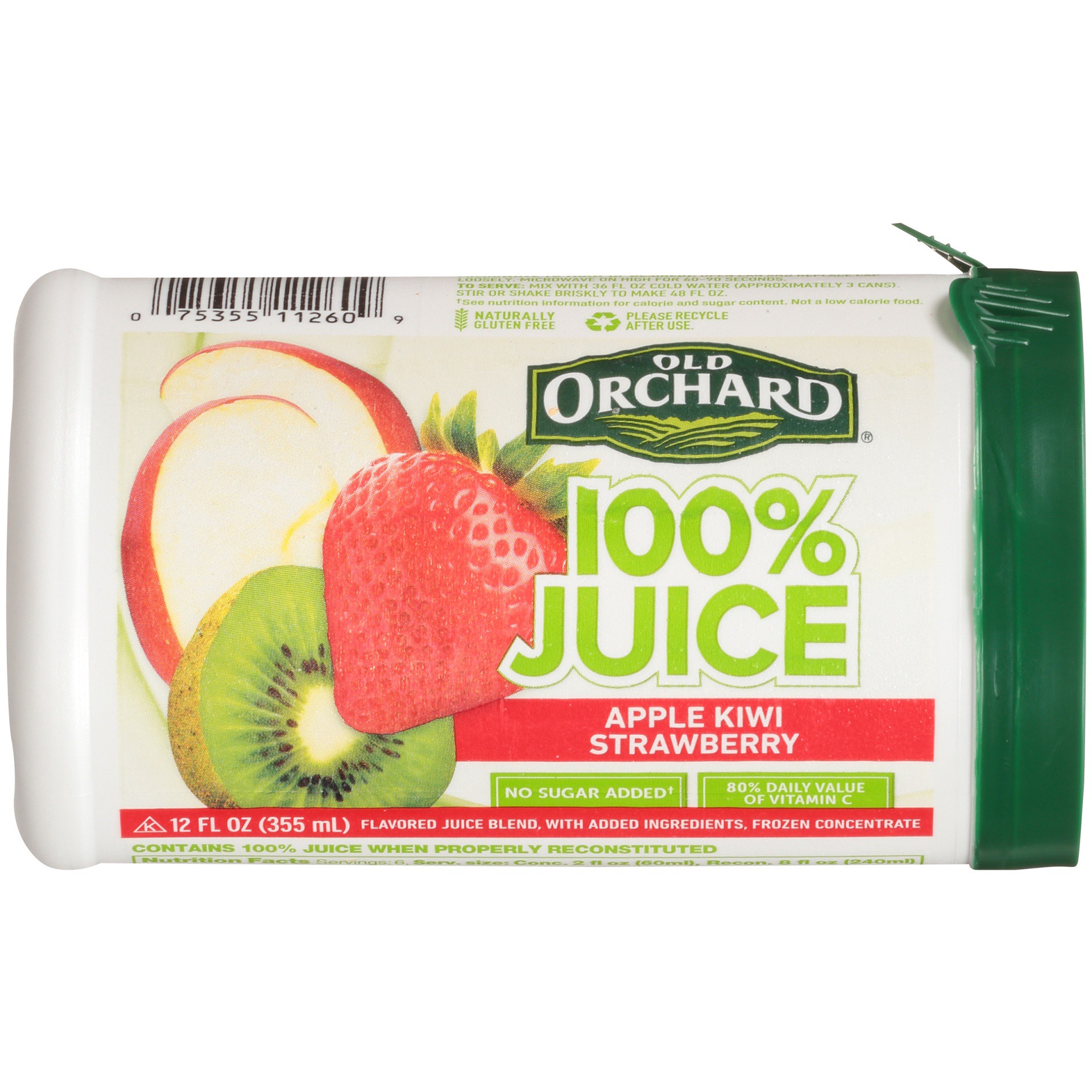 slide 6 of 8, Old Orchard Apple Kiwi Strawberry 100% Juice 12 oz, 12 oz